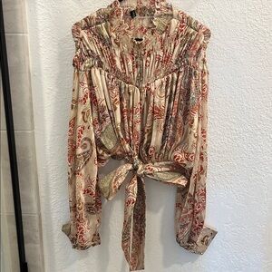 Beulah- Elegant Paisley Women's Top